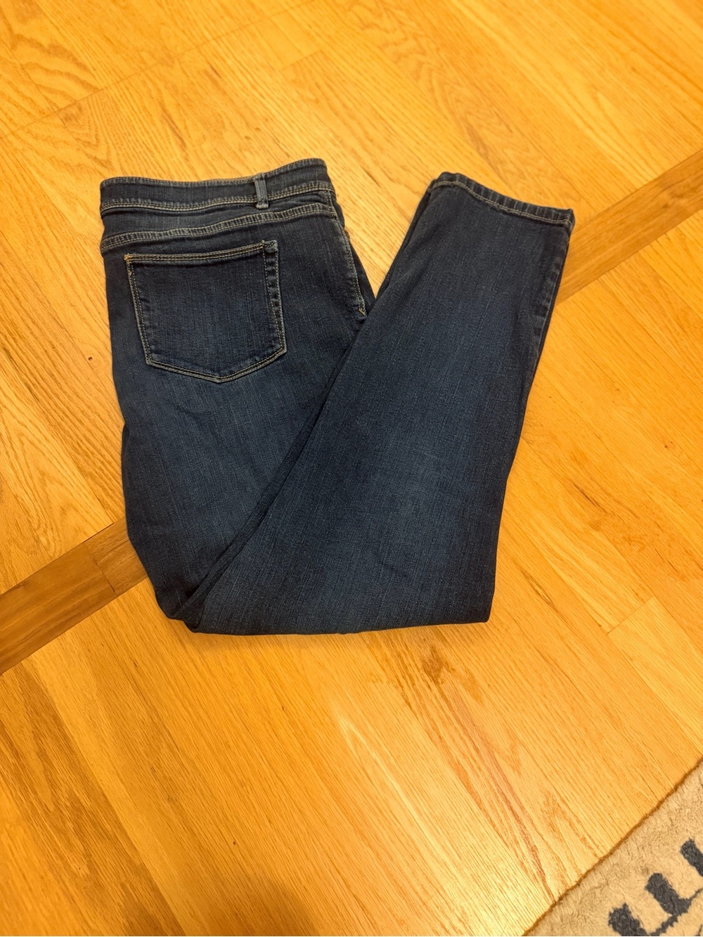 Ladies Size 16 "J. Jill"  Dark Indigo Skinny Jeans GUC